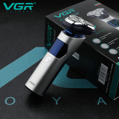 VGR328 Men's Shaving Razor Fully Automatic IPX7 Waterproof 3-Head Floating Electric Shaver