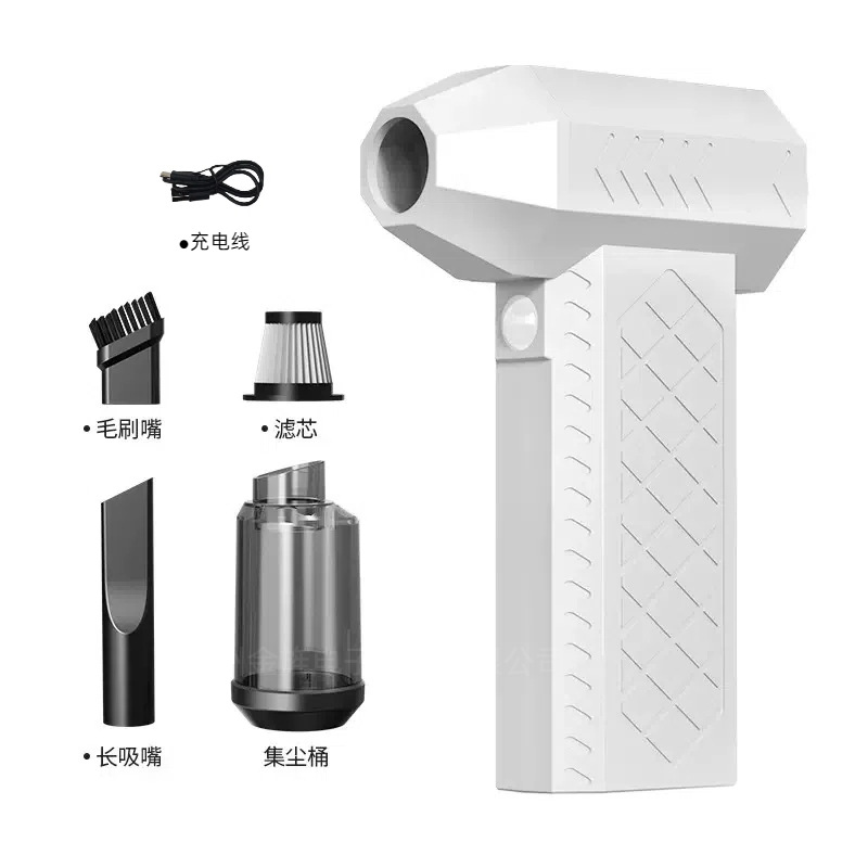 Nuevos productos transfronterizos violentos turboventilador soplador de polvo inalámbrico mini portátil camping 2 - en - 1 aspirador de polvo