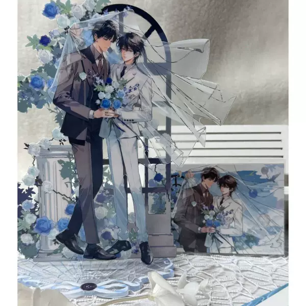Wait for Me after School, Double Standing Sign Decoration, 520 Graduation Season DIY Gift for Girlfriend, Chen Jingshen Yu Fan Homemade