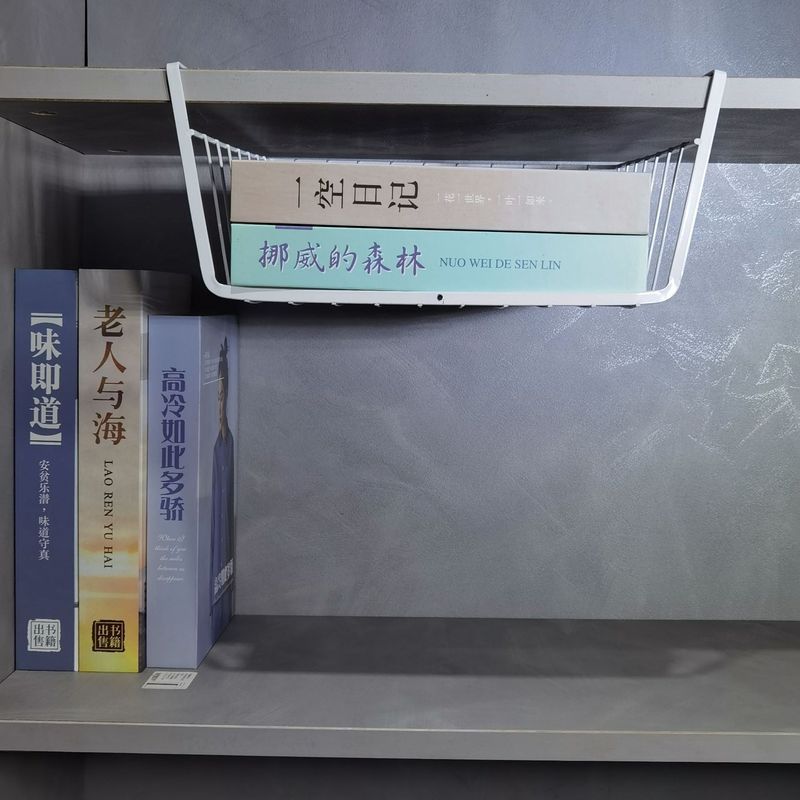 厂家衣柜分层置物架宿舍桌下置物篮收纳神器 厨房吊柜橱柜下挂篮|undefined