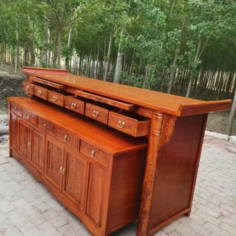Solid Wood Household Altar, Buddhist Altar, Incense Case, New Chinese Style Altar, Economical Hall House Tribute Table, Modern Simple Elm Wood
