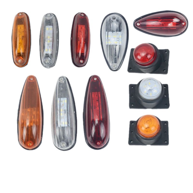 12v24V camión universal Luz de techo del coche Luz de cuatro esquinas indicador de altura caja de luz compartimiento de carga Indicador de ancho de luz Luz de contorno luz lateral