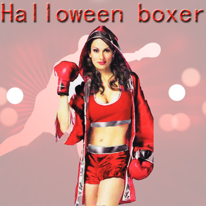 Men's and Women's New Boxer Dress-up Clothing Sexy Stage Boxer Women's Clothing cosplay Night Club Bar Costume