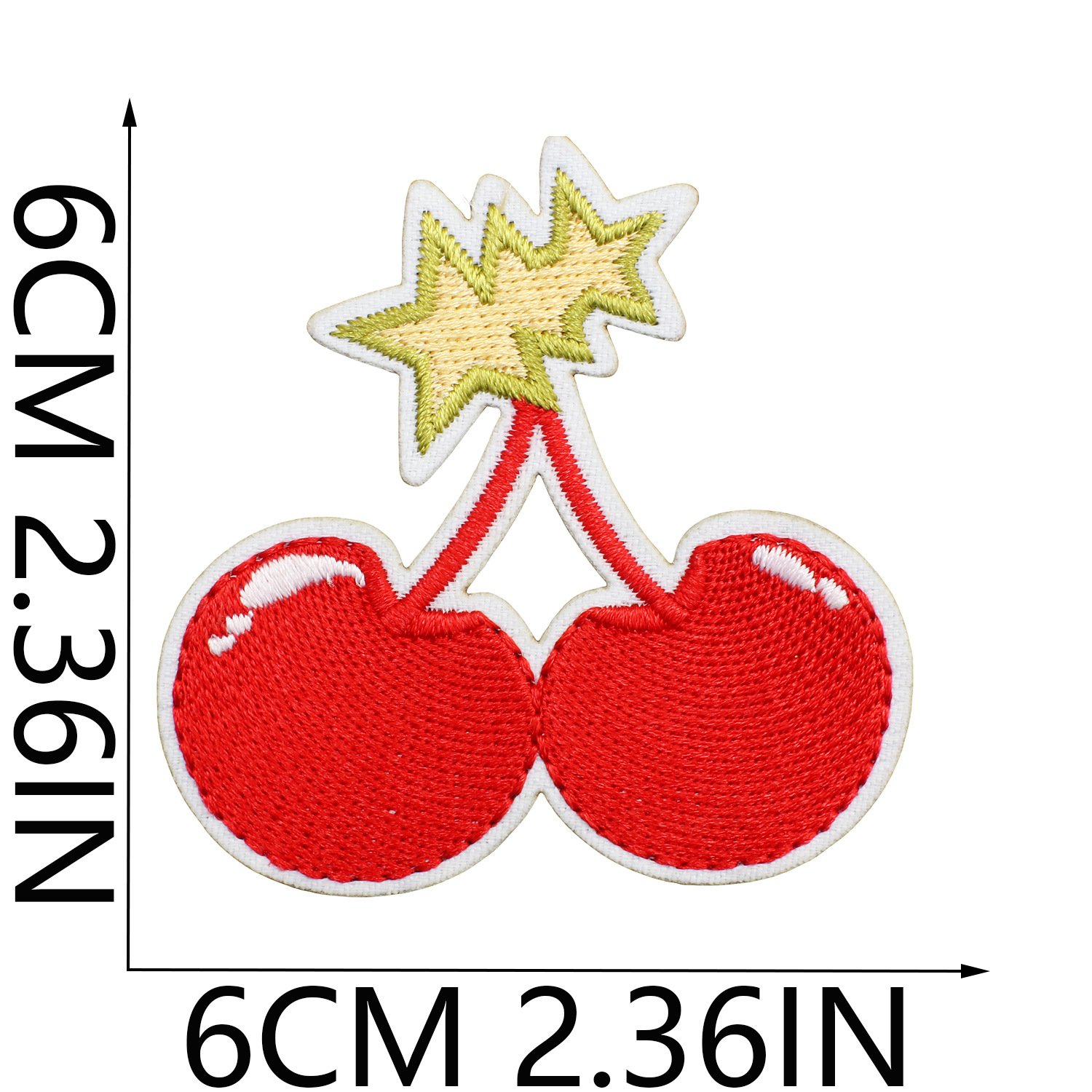 3g Weight Clothing Sticker Patches Classification 1 Piece Quantity Dacron thread Material Cherry Pattern Casual, Elegant, Lady Style Embroidery Craft 1 Piece Casual Elegant Lady Cherry Dacron Thread Clothing Sticker Patches 8