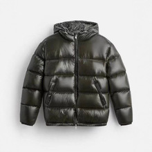 冬季男士棉服外套纯色防寒高端棉衣休闲运动外贸连帽棉袄跨境男装