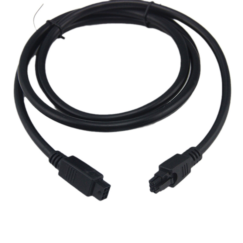莫氏molex 3.0mm 间距 2排 6pin公转母连接线 注塑端子线