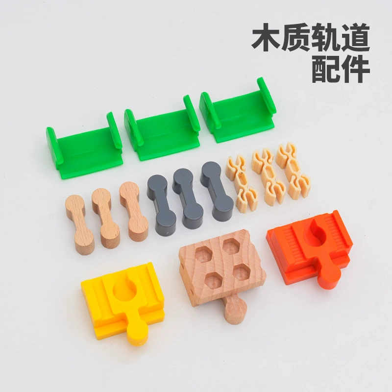 Деревянный поезд Thomas Аксессуары для массовых треков Дорожный знак Маленький человек Дерево Snap Track Сцена Развивающие игрушки