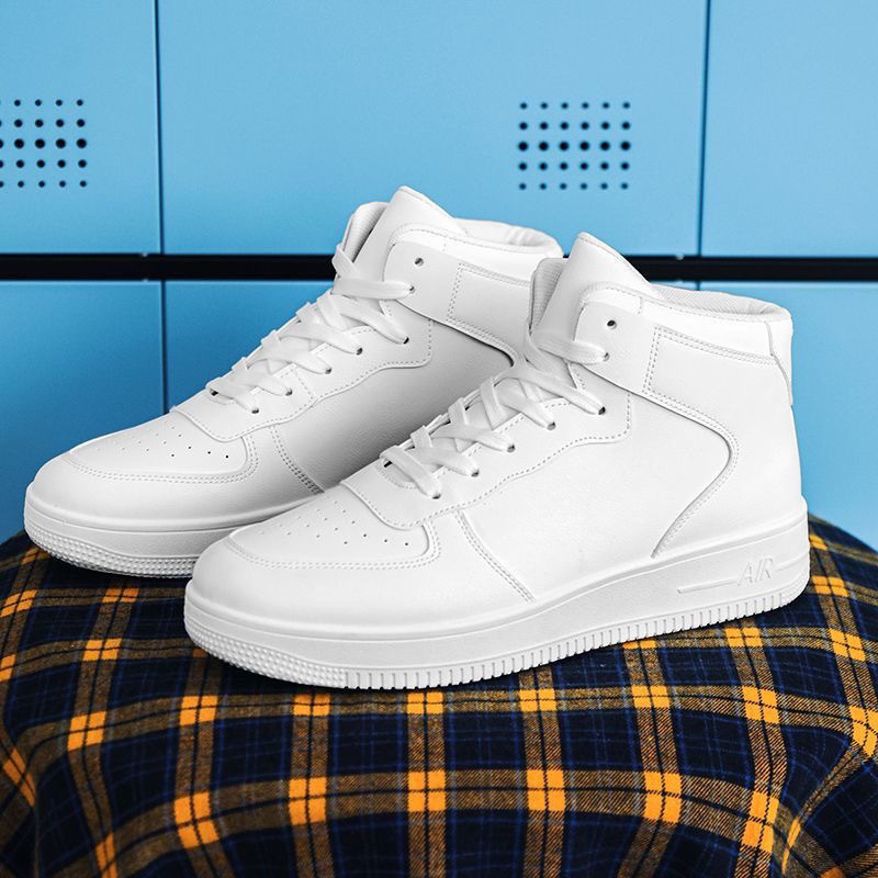 Automne et hiver haut de gamme version coréenne tendance sport 2024 nouvelle planche hommes décontracté polyvalent blanc chaussures hommes_voghion.com