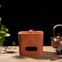 闽西副榜红泥炭炉手工煮茶炉潮汕工夫茶具复古耐火炉子茶室烧水炉