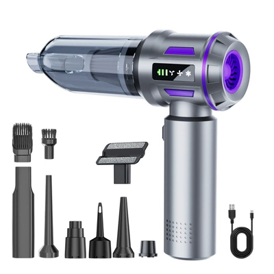 Cordless Vacuum Cleaner High Power, Tozsoranlar - 6702-silver-purple-display-switch-protective-cover