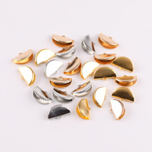 新款半圆扇形耳饰配件马仔夹丝带流苏饰品吊坠夹DIY饰品配饰夹