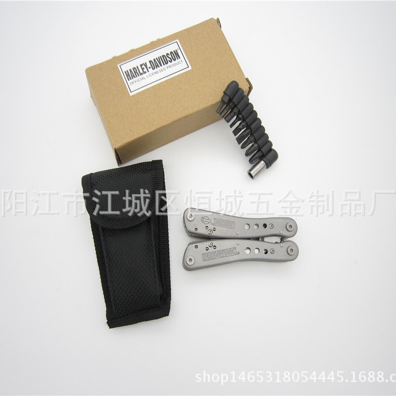 不锈钢多功能钳子 户外野营工具钳 不锈钢折叠钳 礼品工具钳