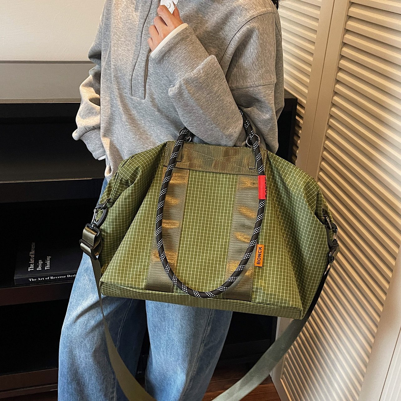 Cordas japonesas de escalada de roca bolsa de gran capacidad separación seca y húmeda bolsa de ejercicios movida al aire libre mochila portátil impermeable bolsa de viaje image 9