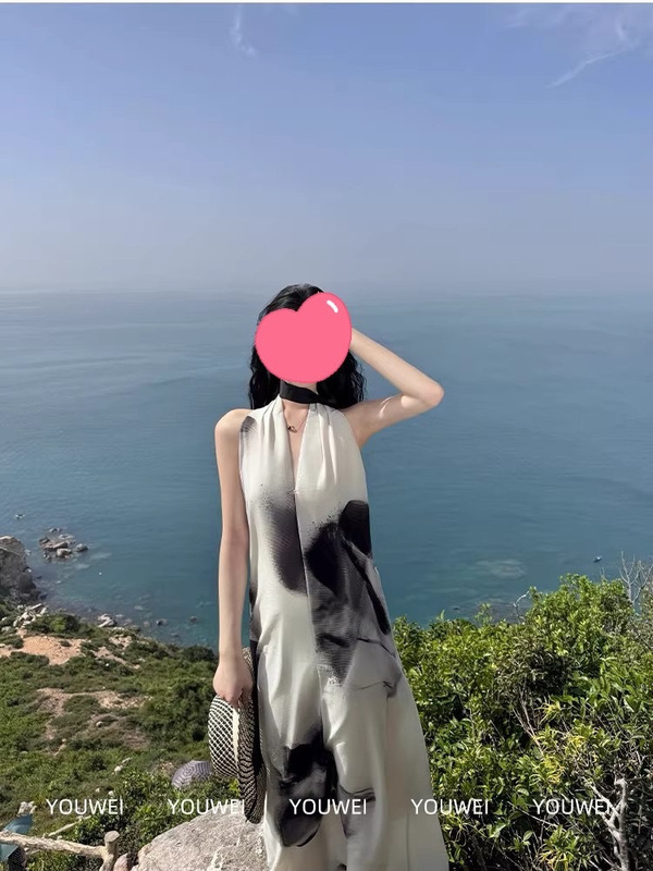 有洧Youwei 夏天巨好看连衣裙夏女2025新款海边度假高级感长裙子|undefined