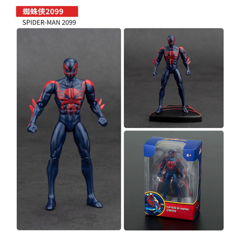 Nuevos productos genuinos de Marvel 4 pulgadas serie clásica Spiderman como 4 pulgadas muñecas móviles modelo de decoración hecha a mano