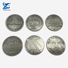 欧美纪念币铁质油压游戏币卡通建筑浮雕古锡低价游戏币代币定 制