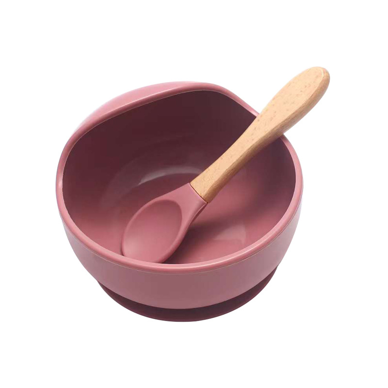Burgundy - bowl + spoon