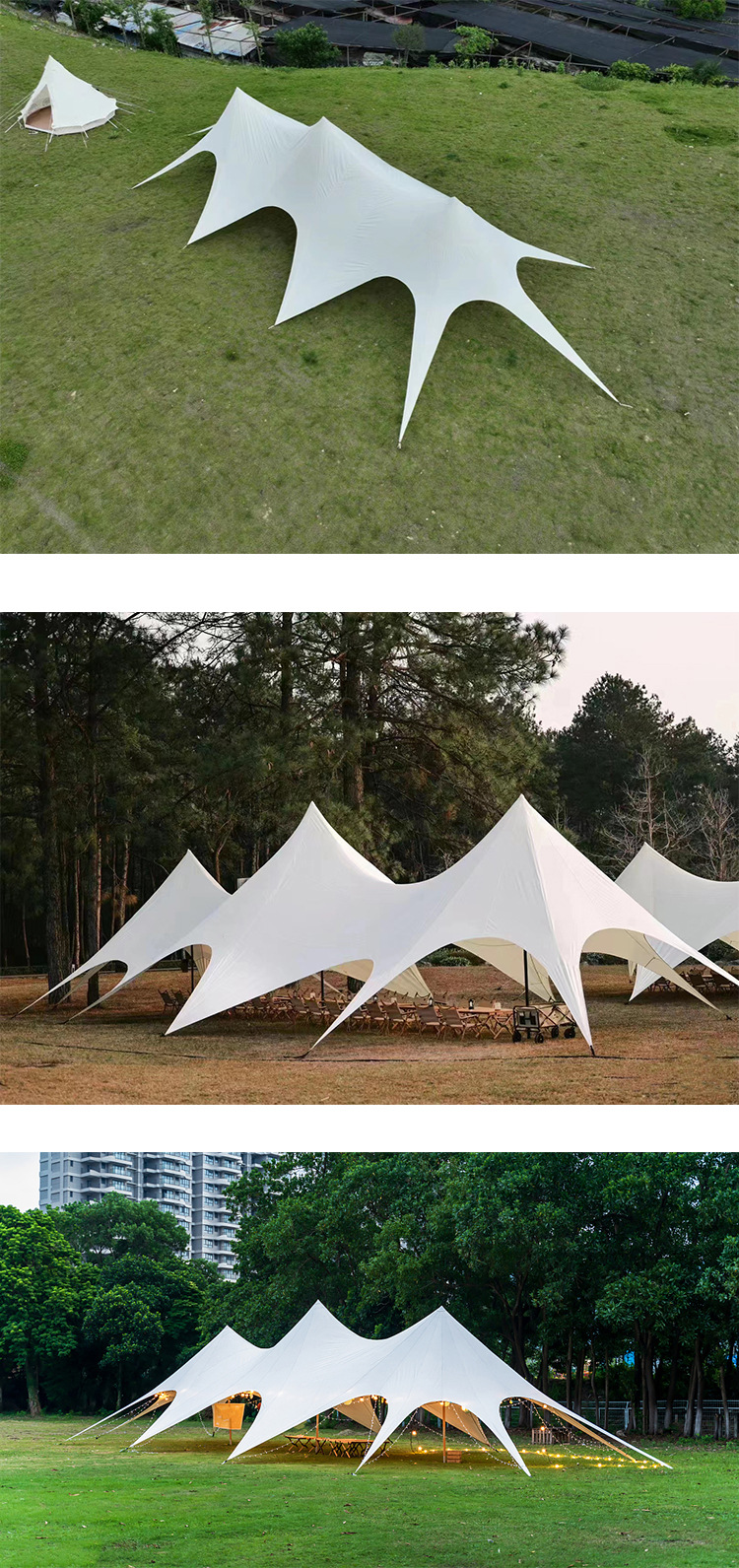 Camp Special Wan Chongshan Tianmu Large Base Eight-claw Tent Single Peak Twin Peaks Three Peaks Yunding Tianmu 900D