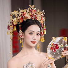 新款新娘秀禾头饰国风中式婚礼奢华凤冠发饰古装汉服婚嫁配饰