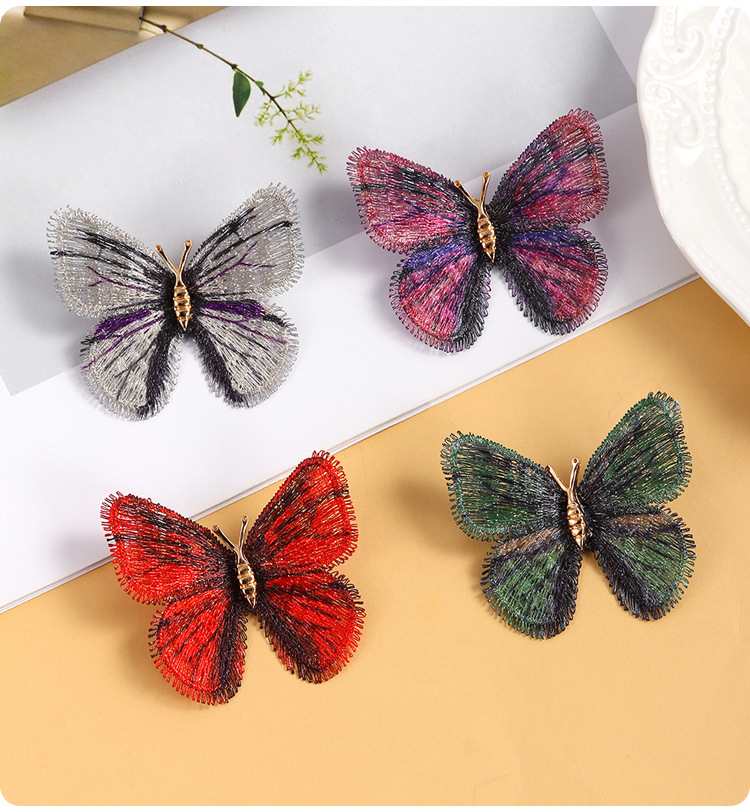 Zinc alloy Material Retro Classic Style Pin Butterfly Zinc Alloy Plating Women's Brooches