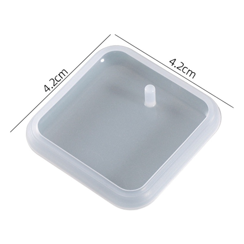 Yu Meiren DIY colgante en forma de corazón redondo oval cuadrado espécimen etiqueta colgante epoxi molde de silicona