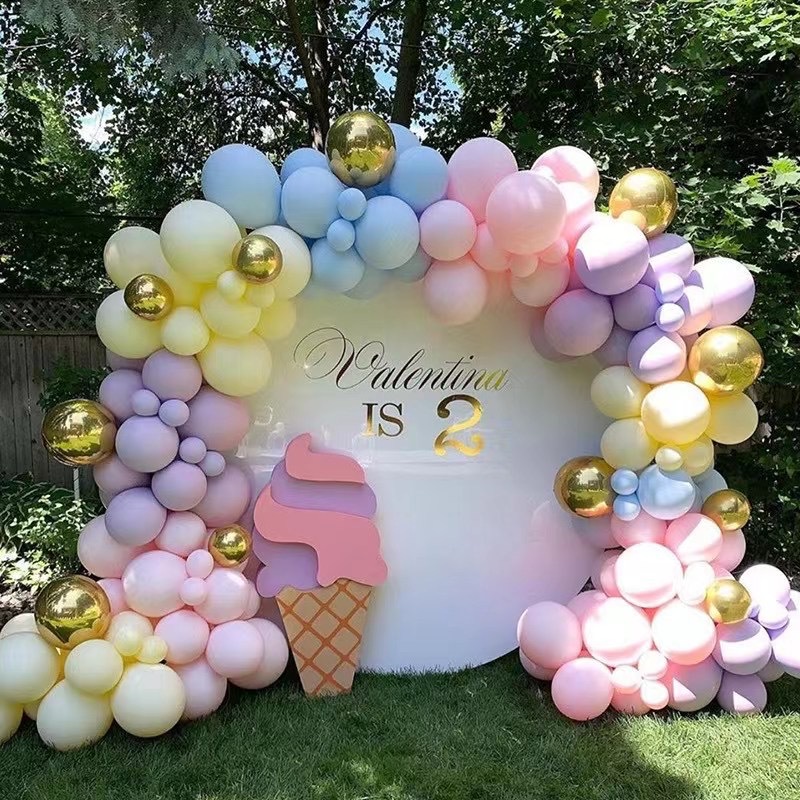 Balloon Set Wedding Theme Layout Decoration Balloon Chain Set Birthday Party Decoration Balloon Combination