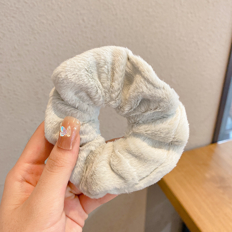 Anillo de cabello de intestino grande coreano para mujeres de alto nivel toallas cuadradas cuerdas de cabello de alta elasticidad y elásticas duraderas flojas flojas