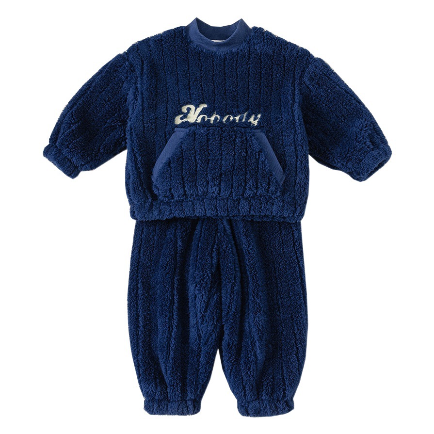 Babycity niños pijamas calientes Otoño e Invierno ropa engrosada niños y niñas casual desgaste del hogar traje DT83113
