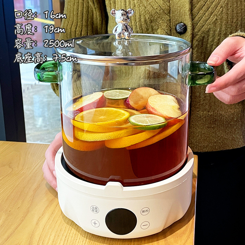 녹색 귀 + 곰 커버 + 전기 스토브 (거품 상자)