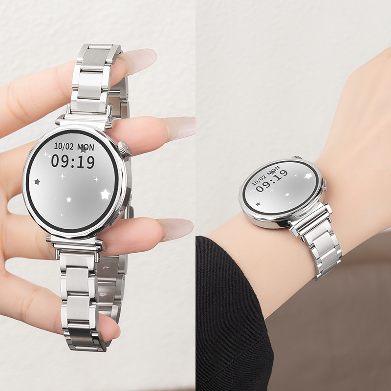 Suitable for Huawei Gt5 Watch Strap Watch5Gt6 Women's Watch Gt4 Classy Gt5Pro Watch Chain Watch4Gt2 Metal