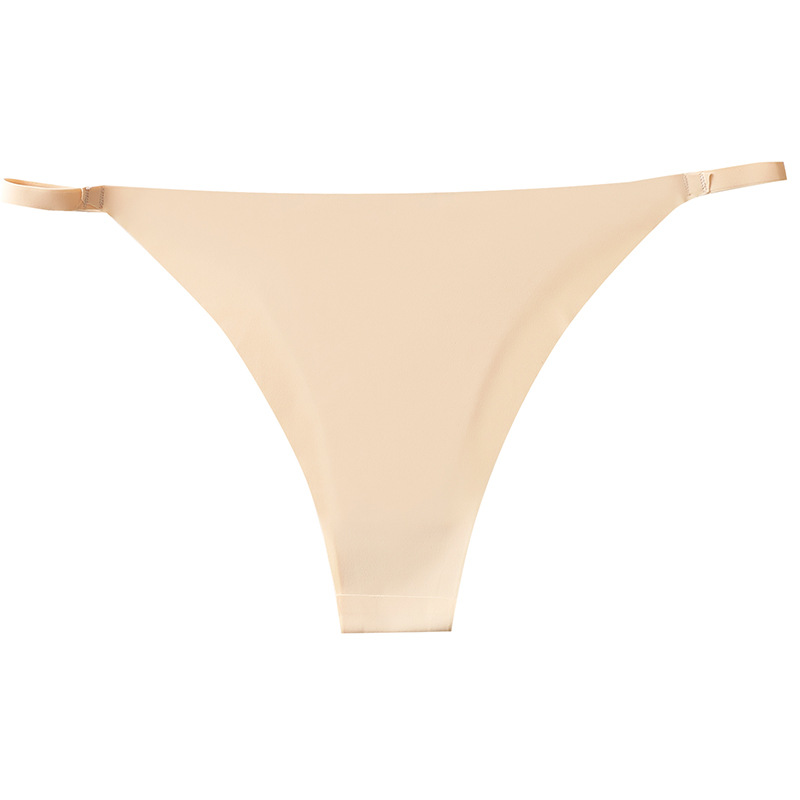 Ropa interior deportiva sin costuras con cintura exquisita, de una pieza, de cintura baja para mujer, transpirable, de secado rápido, con entrepierna de algodón puro, estilo triangular