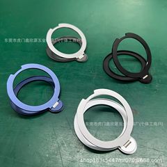 跨境支点手机支架360°旋转金属指环扣N52强磁吸无线充手机支架