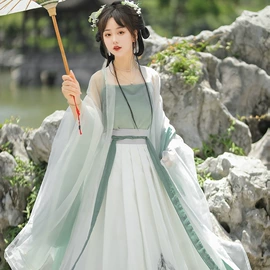 汉服禅茶服;汉服套装;马面裙