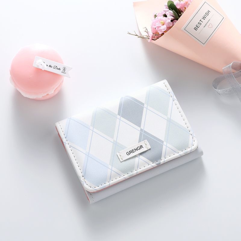 Nueva chica sueño primavera Picnic serie conejo oso tríptico cartera lindo diseño original multi-tarjeta monedero bolsa