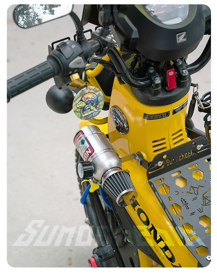 Suitable for Young Beast Cc110 Motorcycle Modified Nitrogen Acceleration Decorative Pot Qiaoge No. 9 Decorative Pot Vespa