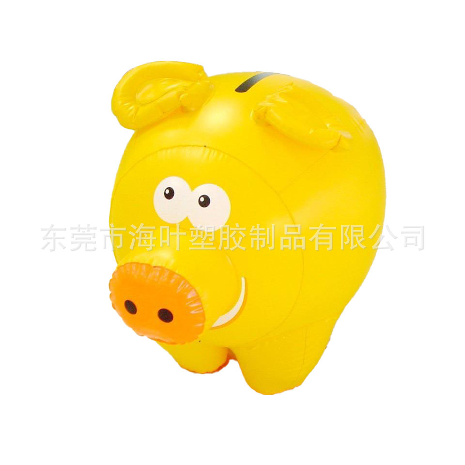 厂家直销 pvc充气猪 生肖动物 儿童卡通玩具小猪 吹气猪 充气公仔