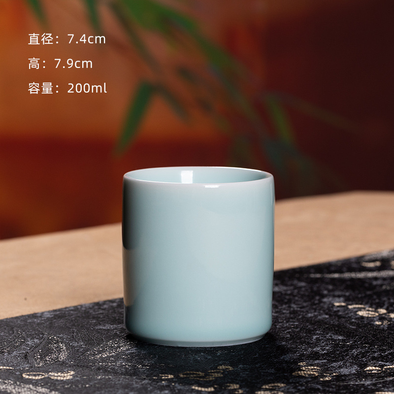 竜泉青磁茶カップ家庭用大容量接客カップカップ|undefined