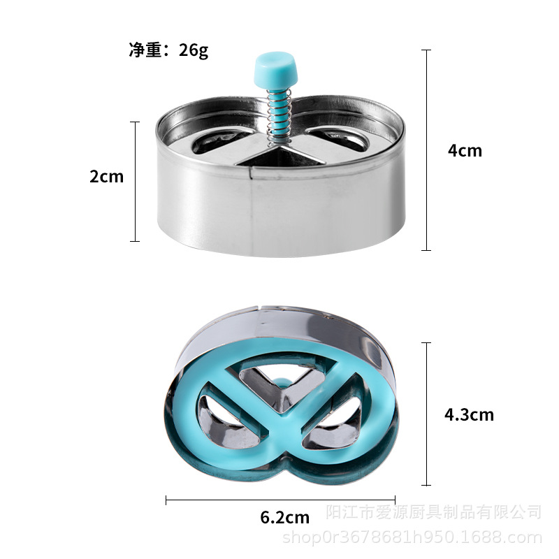 FUENTE Molde de galletas clásico de fábrica molde de galletas de acero inoxidable cuadrado