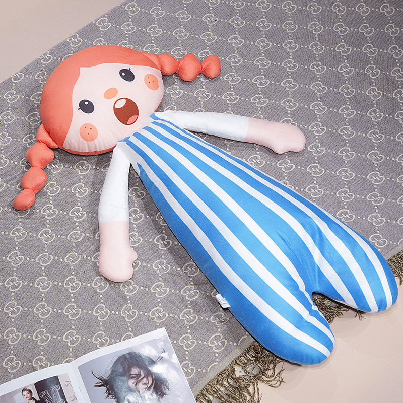 Almohada Larga de Acompañamiento para Dormir de Poliéster Desmontable Lavable para Niños image 6