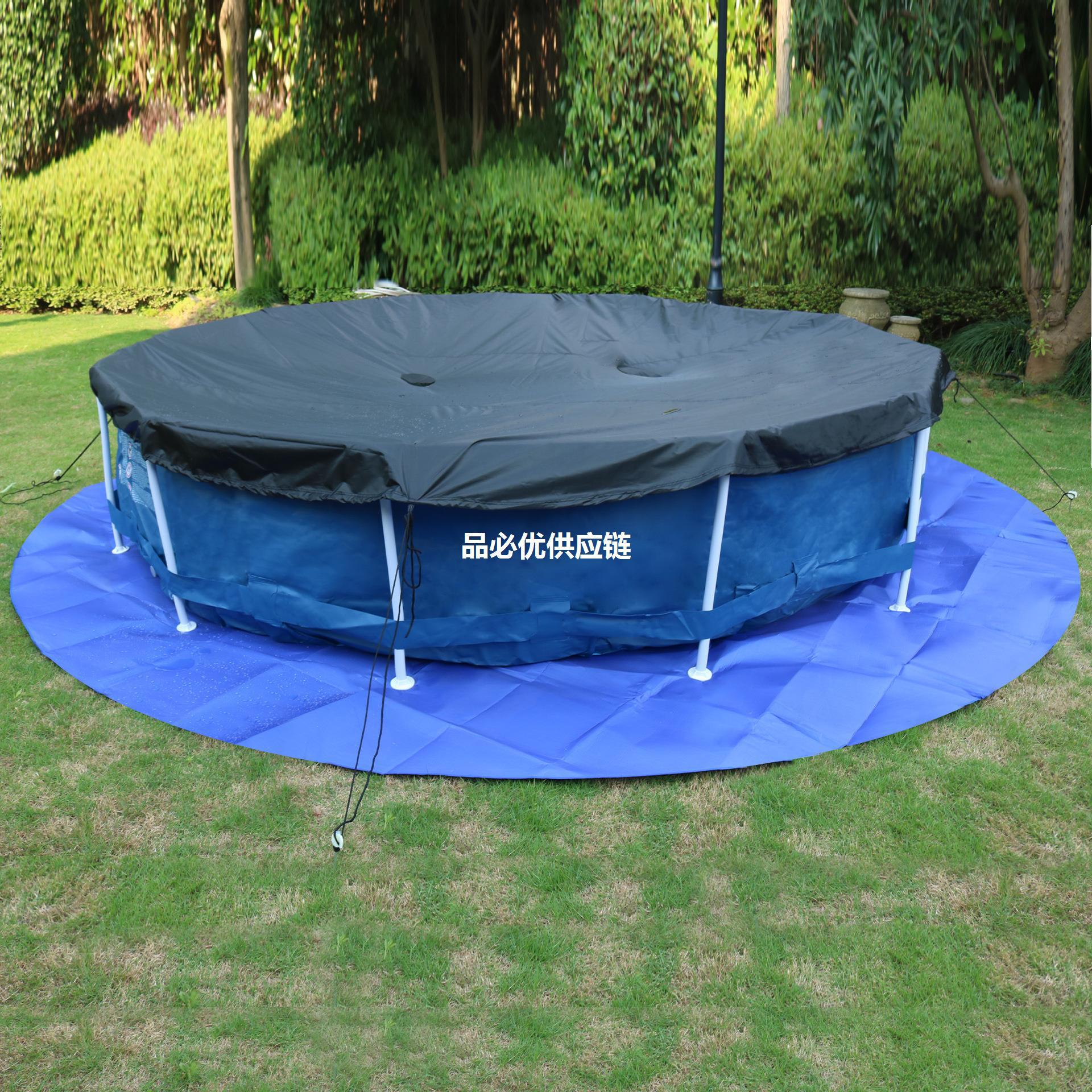 亚马逊户外游泳池保护垫子室内泳池防滑吸水毛毡布充气泳池防水垫