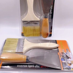 Japanese Style Thickened Stainless Steel Putty Knife Knockable Blade Shovel Knife Beech Handle Scraper Cleaning Knife Putty Knife
