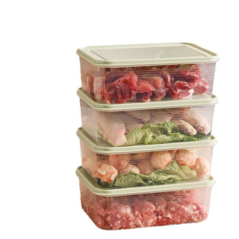 大容量冷蔵庫収納ケース専用タッパー冷凍野菜卵キッチン食品整理ケースシール神器|undefined