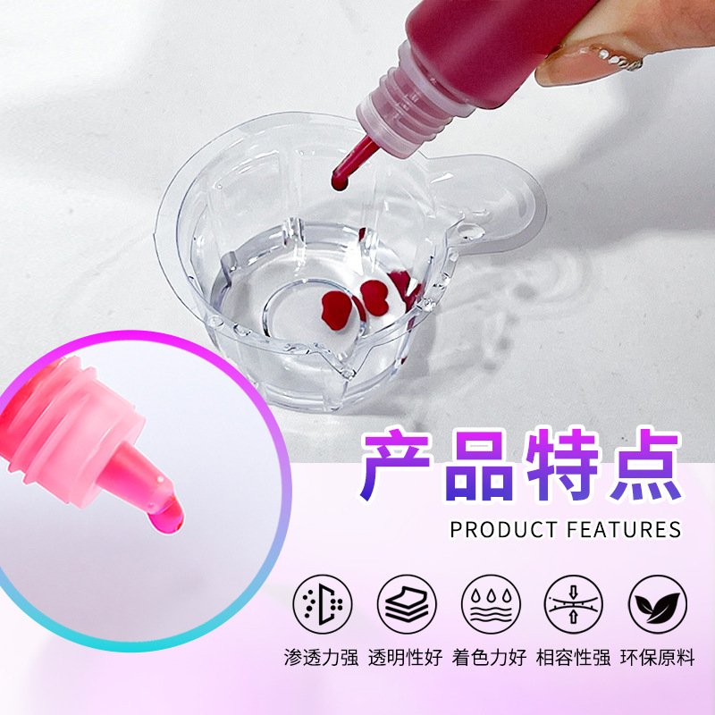 5ml epoxy resin colorant DIY color pigment crystal dropper AB/UV universal 24 color oil-based dyeing