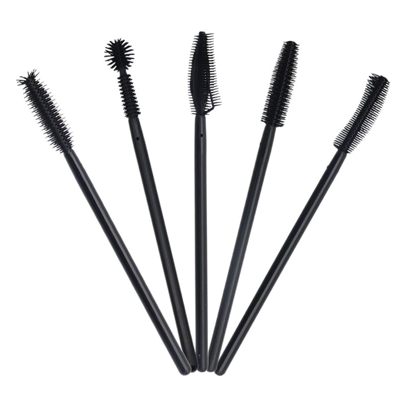 Wholesale Disposable Silicone Eyelash Brushes 50 Pieces/Pack Portable Eyelash Curling Brush Eyelash Extension Brush Tool