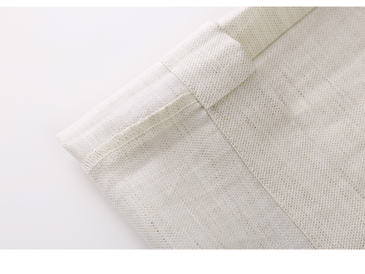 Quần culottes nữ ống rộng chất liệu linen phối sợi tencel, cạp cao dáng suông, mặc mùa hè thoáng mát — Xanh lông mòng đen chi tiết 33