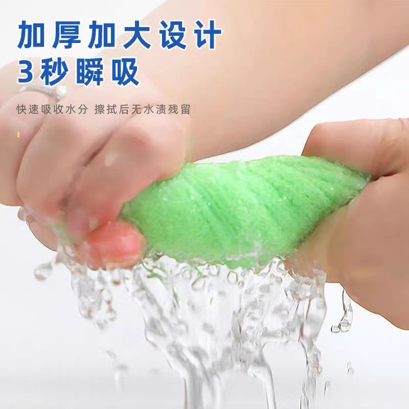 Gaoyang fábrica al por mayor de fibra de bambú pequeña toalla cuadrada llanura cocina antiadherente aceite plato toalla Toalla de limpieza jardín de infantes hogar