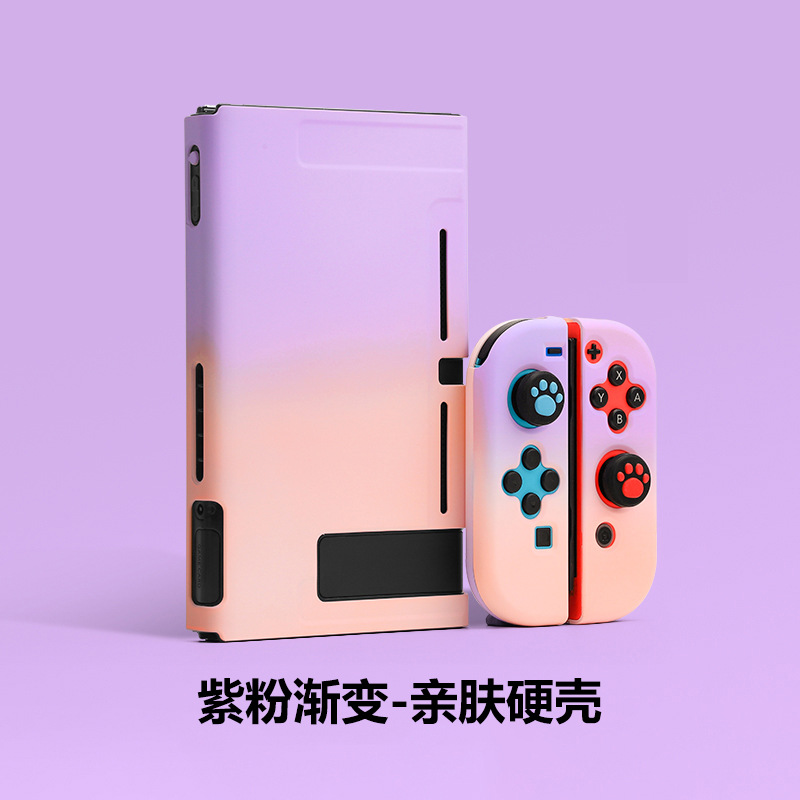 Nintendo switcholed interruptor de la cáscara protectora OLED cristal transparente caso suave de silicona caso dividido caso duro