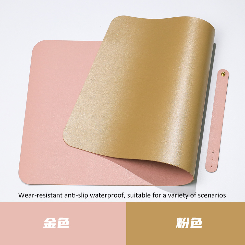 Diseño de cojín de mesa de cuero antideslizante impermeable color sólido super gran patrón publicitario cojín de publicidad para hacer cojín de ratón