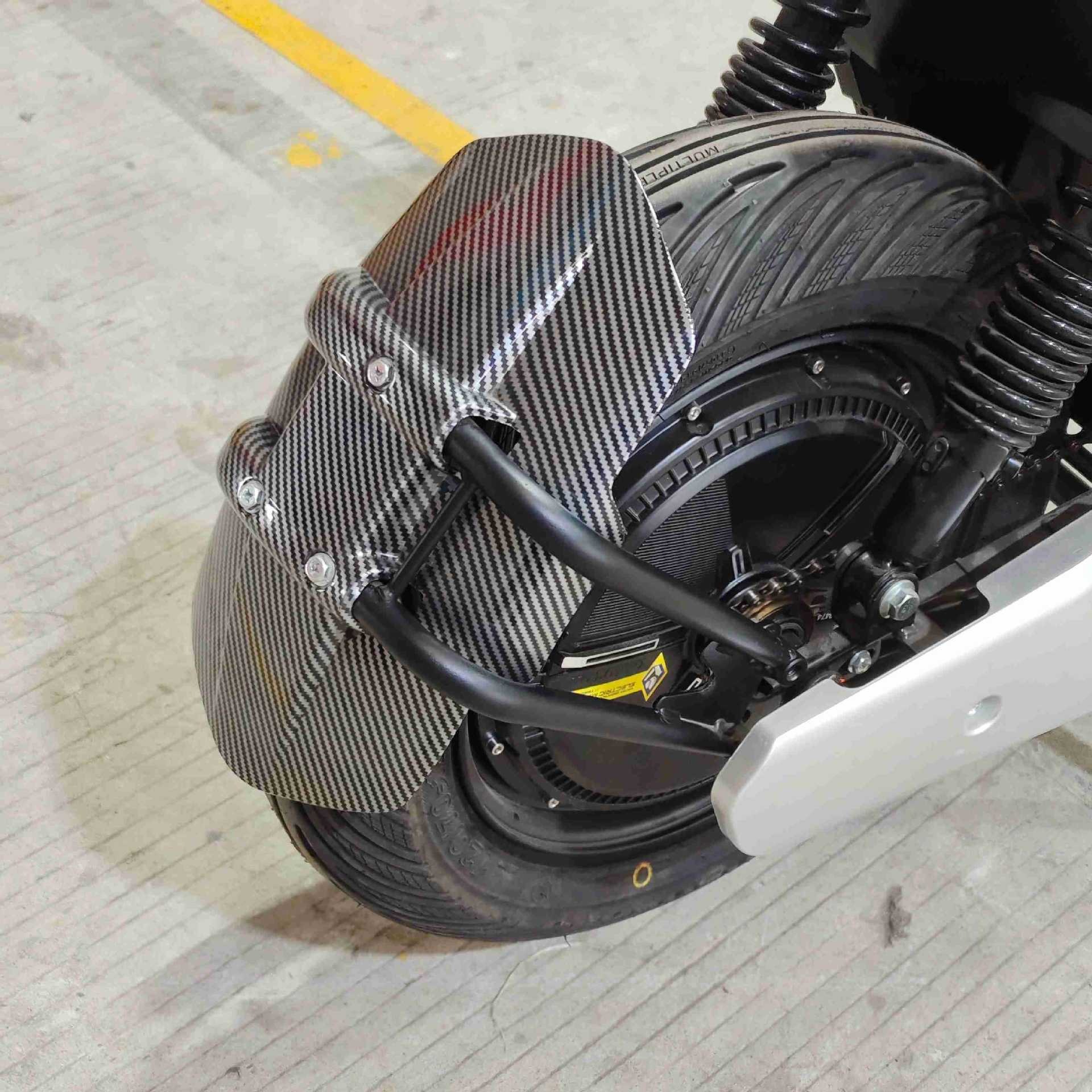 Daniu N7N9N9Gt Bull 10inch 12inch Universal Water Transfer Printing Iron Double Tube Rear Fender Mudguard for Moped