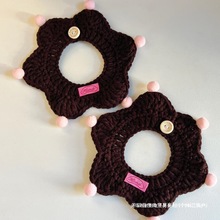 甜饼曲奇宠物德文亲肤围兜查理王约克夏口水巾可爱猫狗围嘴围巾无